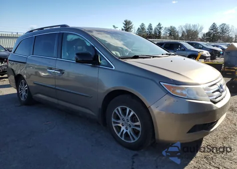 2012 Honda Odyssey Exl z USA, uszkodzony, nr VIN 5FNRL5H65CB030198
